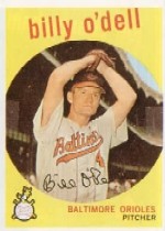 1959 Topps Baseball Cards      250A    Billy O Dell GB
